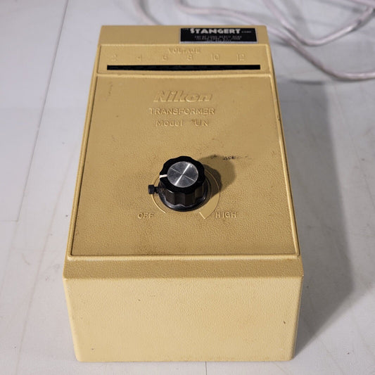 Nikon Model UN Transformer Microscope Illuminator Power Supply 120V 50/60Hz