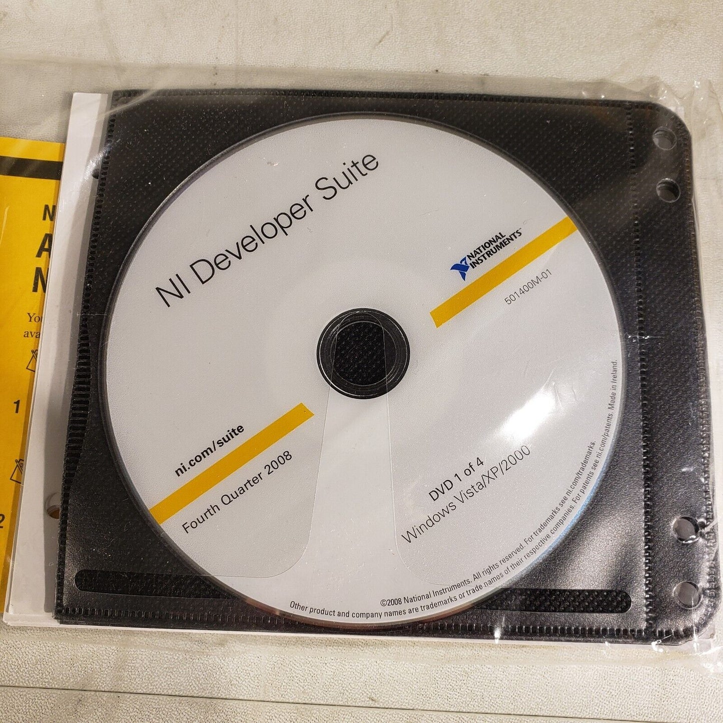 National Instruments 500909M-910 NI Developer Suite Quarterly DVD Set NOV 2008