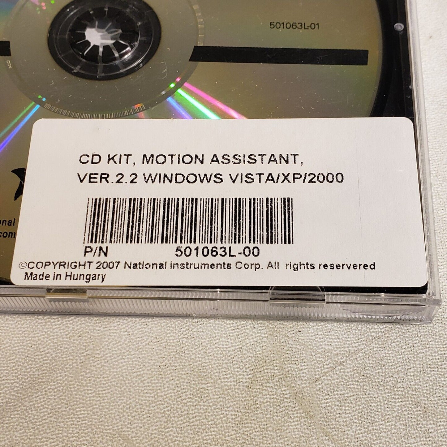 NI 501063L-01 Motion Assistant 2.2 Windows Vista/XP/2000