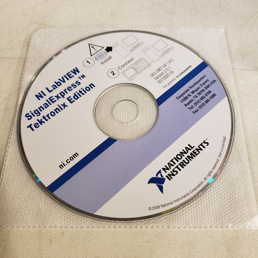 NI 501392E-00 LabVIEW SignalExpress Tektronix Edition Version 2.5.1 1 Of 2