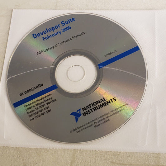 NI 501400A-09 Developer Suite February 2006 PDF Library Of Hardware Manuals