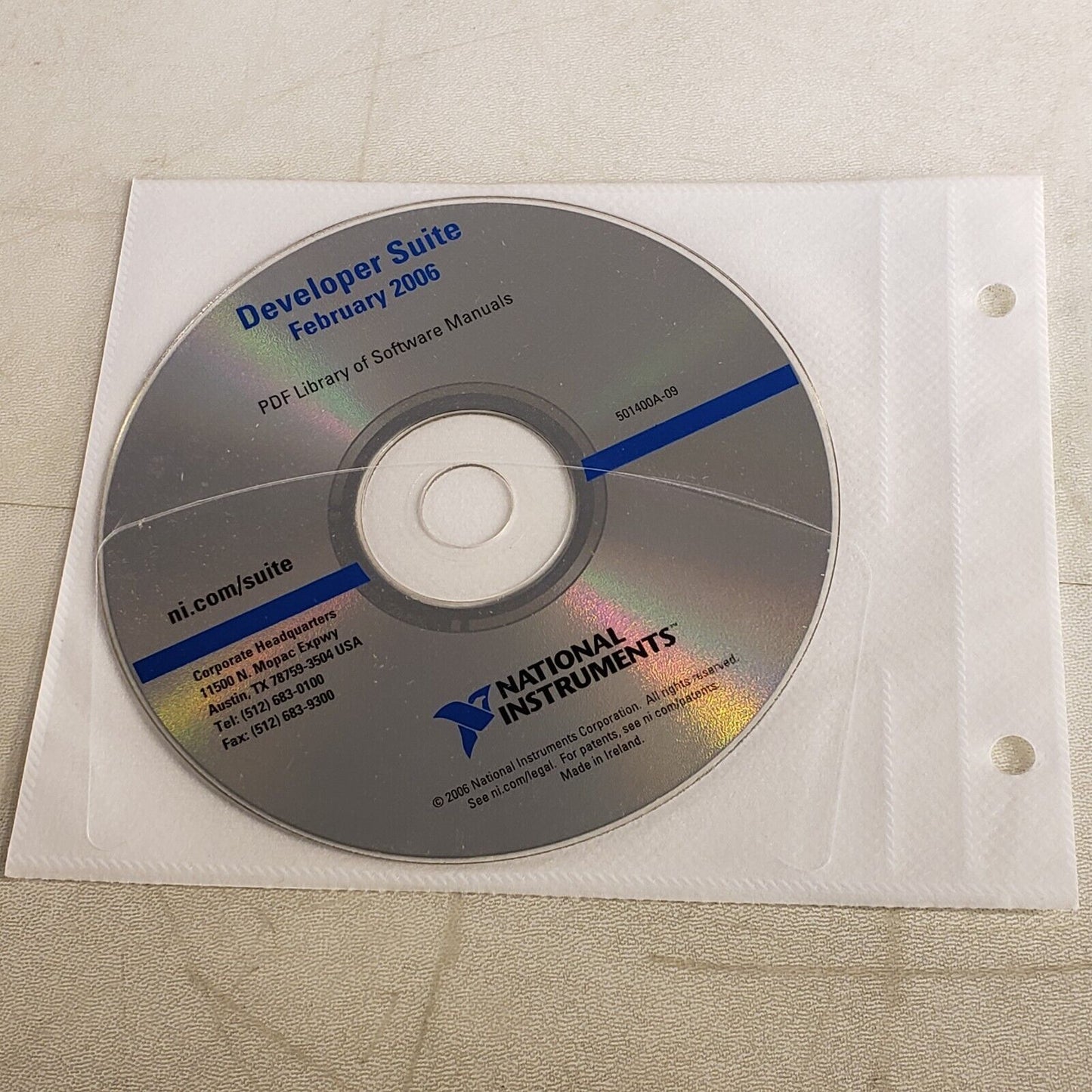 NI 501400A-09 Developer Suite February 2006 PDF Library Of Hardware Manuals