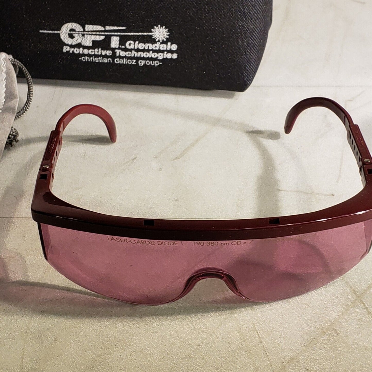 GPT Laser Grade Diode 1 Safety Glasses 190-380nm OD 7 755-855nm OD 4