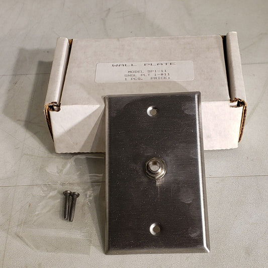 Rapco Rap Horizon SP1-11 Wall Plate 1/2" Feed Through Stainless Steel SP111