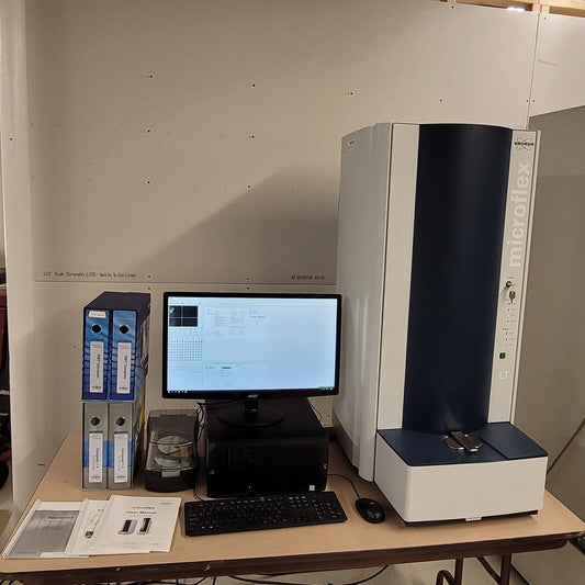 Bruker MALDI Biotyper Microflex LT/SH MBT Mass Spectrometer w/ Software, Manuals
