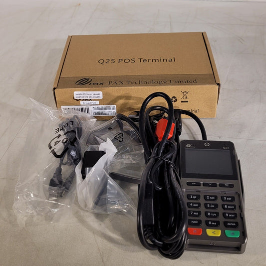 PAX Q25 POS Terminal Retail Pin Pad  Q25-OUA-R75-04LA 2.8" LCB Touchscreen