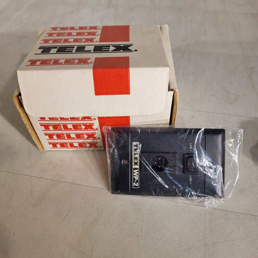 Telex WP-2 2-Channel Wall Plate Black RTS Intercom Male XLR-3 3-Pin XLR-3M