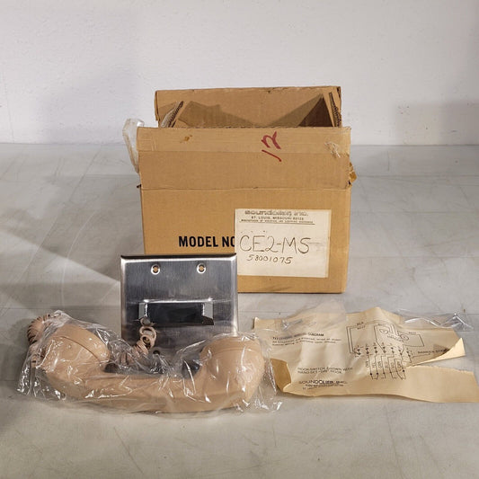 Soundolier CE2MS Vintage Phone With Wall Hook Beige