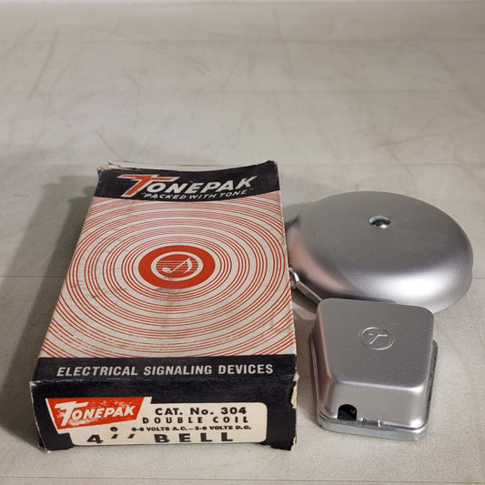 Tonepak 304 Double Coil 4" Bell Vintage Fire Signaling Device 6-8V AC