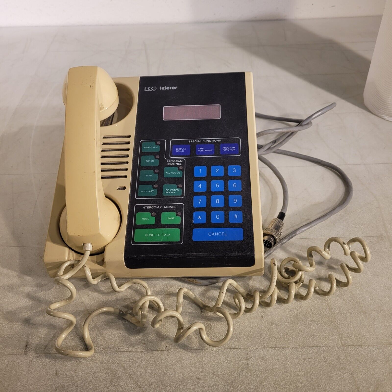Telecor MCC-3 Vintage Administrators Console PA System Intercom Phone ...
