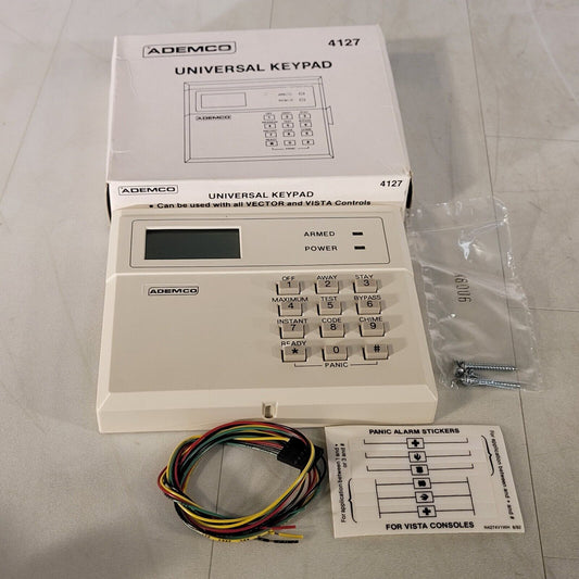 Ademco 4127 Console Security Alarm Device Universal Keypad For Victor And Vista