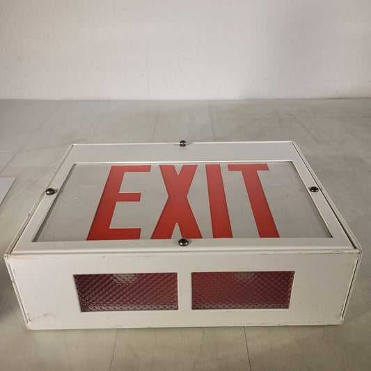 LED Light Up Exit Sign Hanging Red Letters 077-8