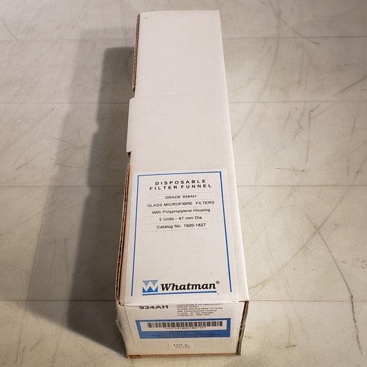Whatman 19201827 Disposable Filter Funnel Grade 934AH With Polypropylene Housing