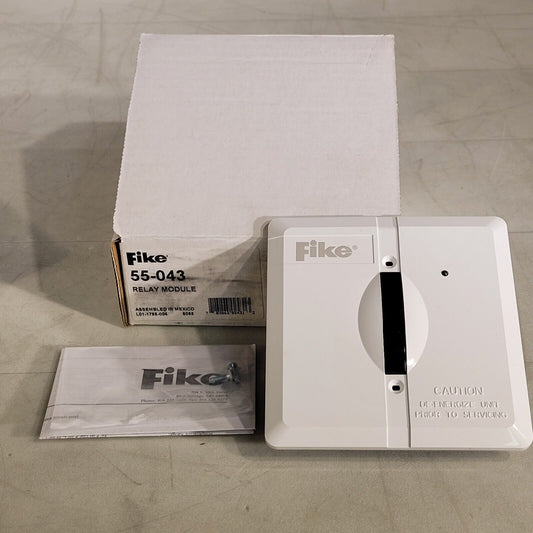 Fike 55-043 Relay Module Non-isolator LED Satus Indicator Bright White Plate