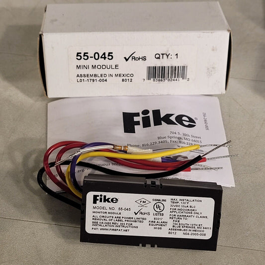 Fike 55-045 Mini Module Non-isolator For Indoor Dry Applications