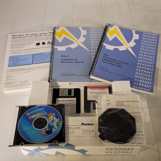 Newport RVA RVA-4 Thermocline TCW Software Installation Operation Setup Manual