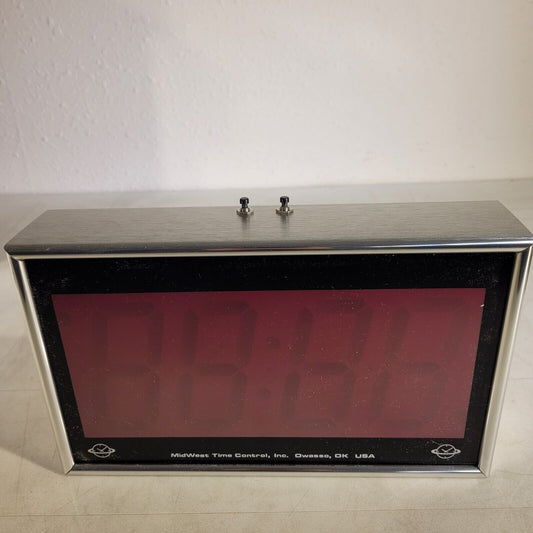 Vintage Midwest Time Control DSC-400-24 Digital Wall Clock