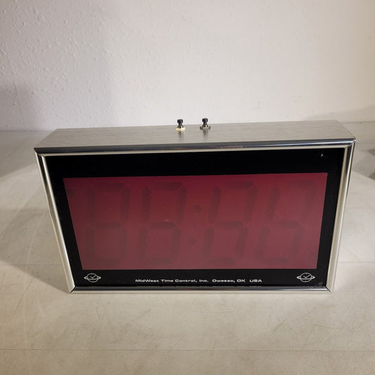 Vintage Midwest Time Control DSC-400-115 Digital Wall Clock