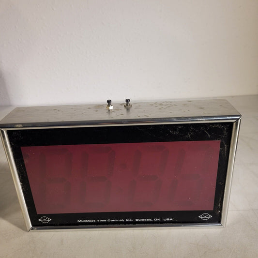 Vintage Midwest Time Control DSC-400-115 Digital Wall Clock