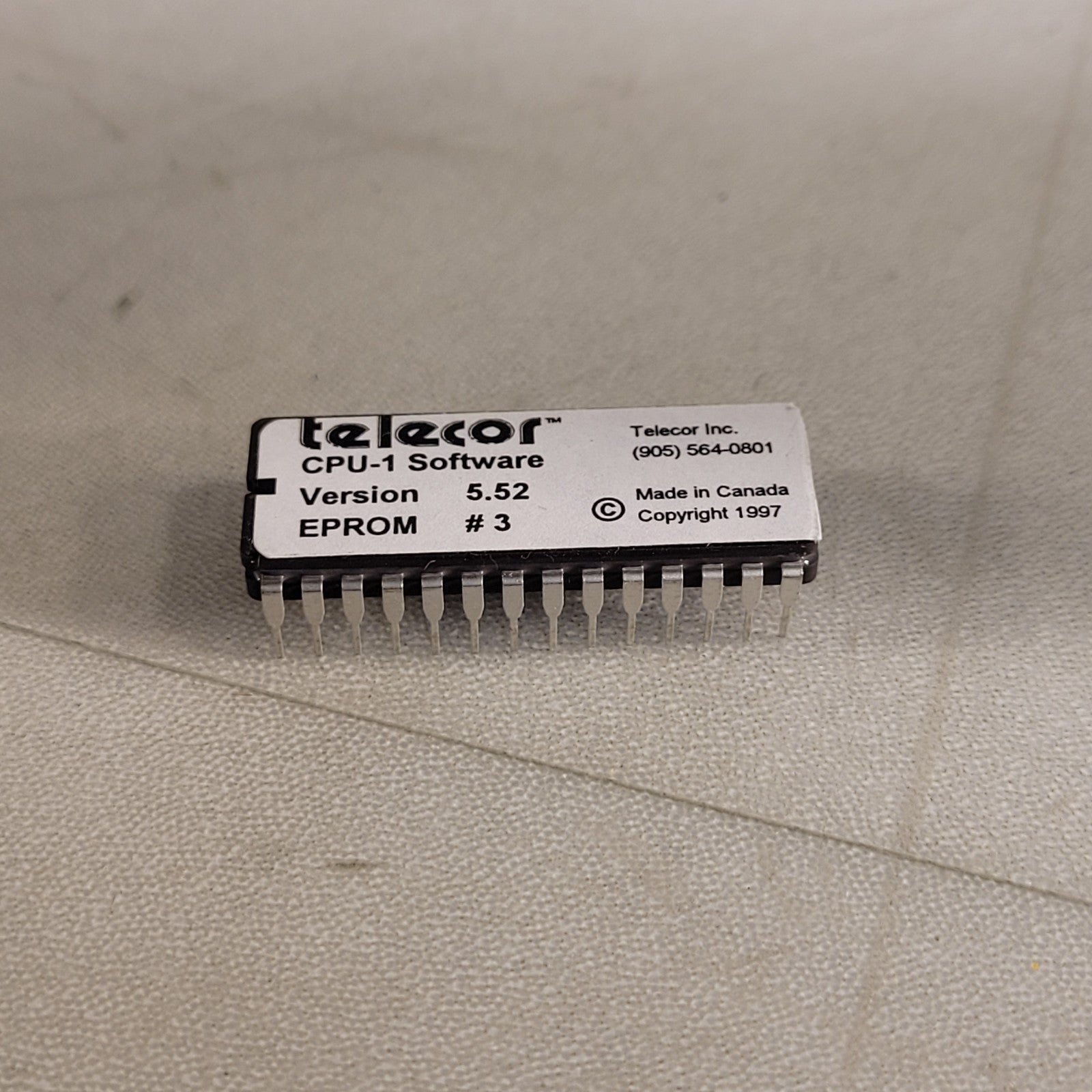 Telecore Telecor CPU-1 Software Version 5.52 Eprom 3 Firmware Chip – Lab ...