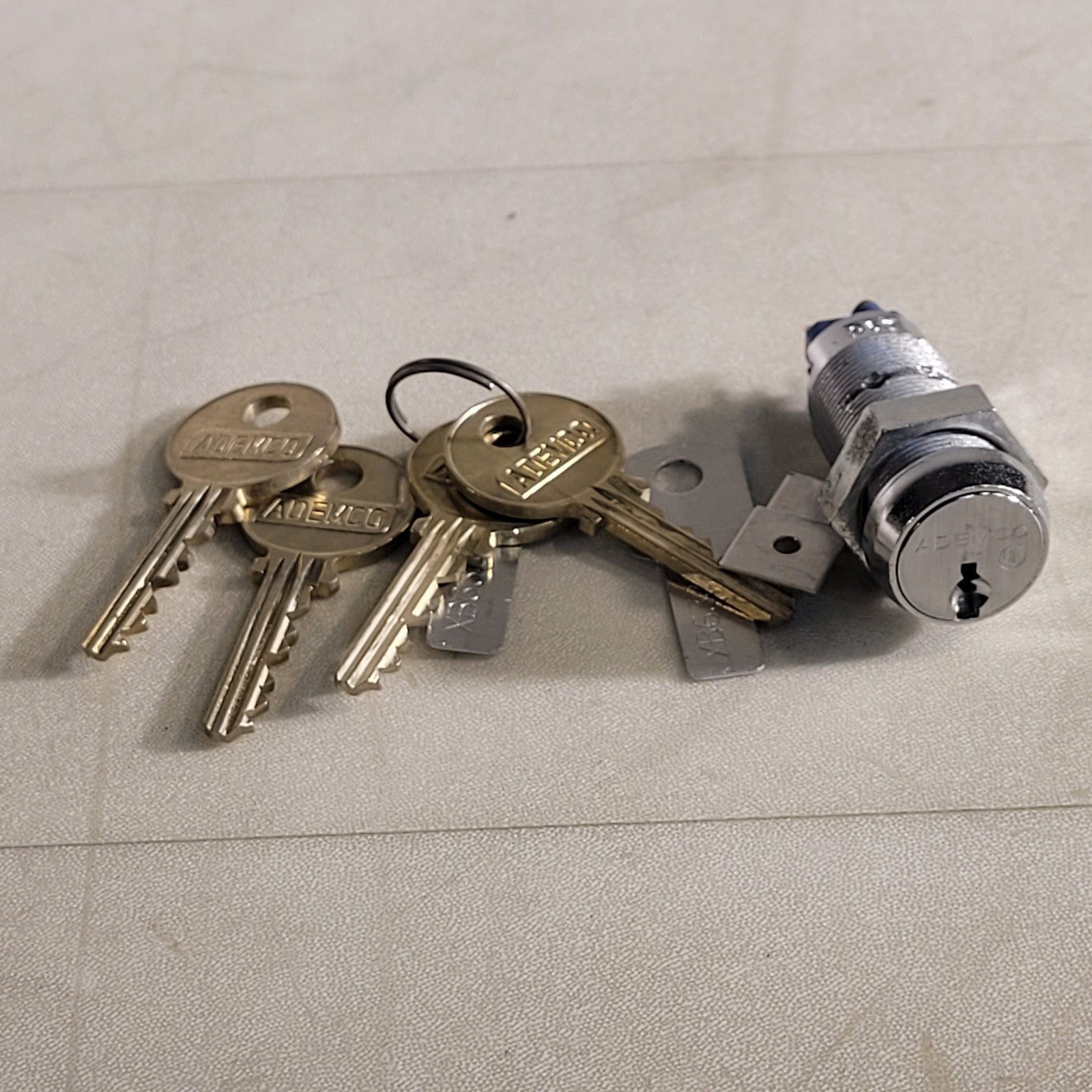 Ademco Medeco On-Off Key Switch Lock Momentary Spring Return Single Po ...