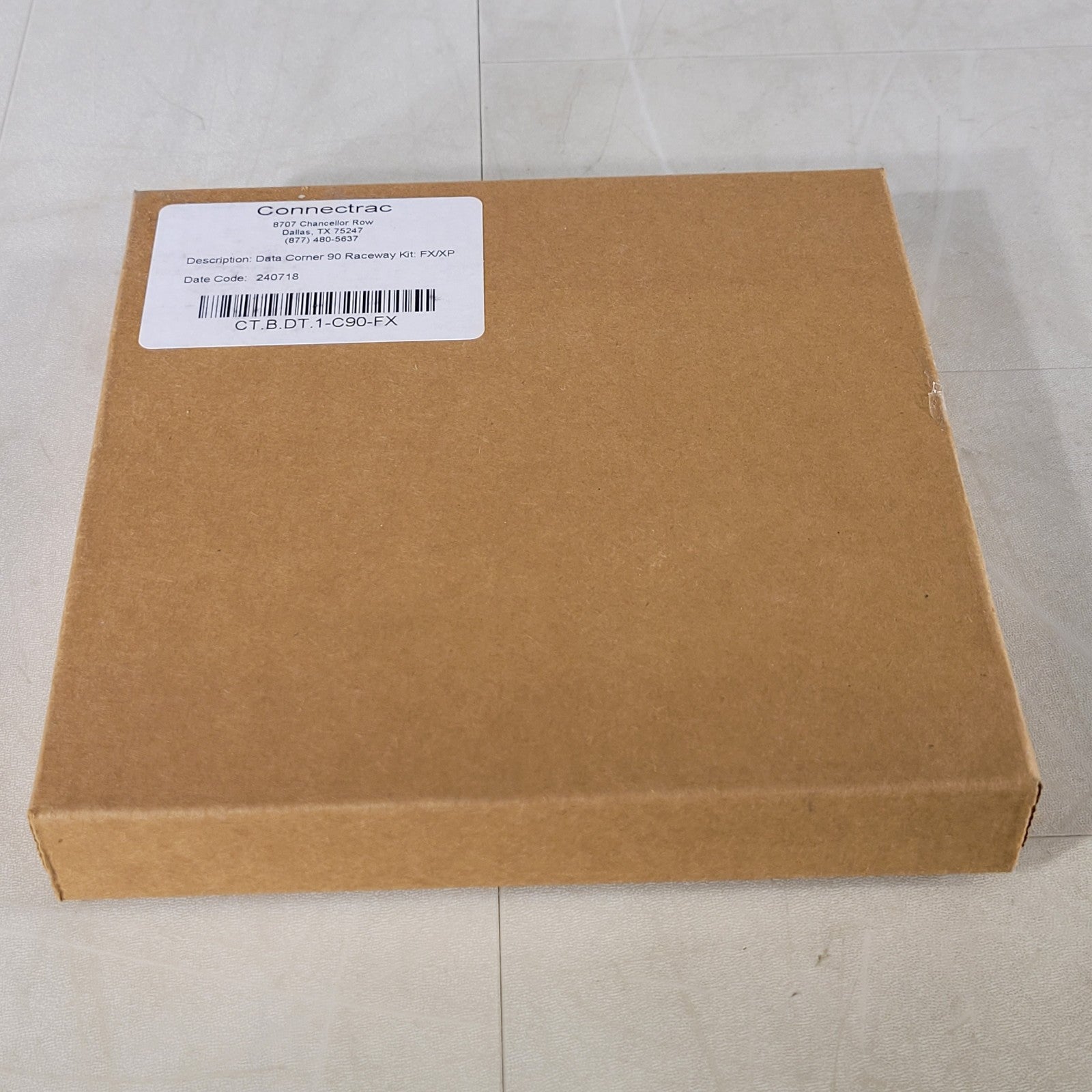 Connectrac CT.B.DT.1-C90-FX Datatrac Corner 90 Degree Raceway Kit FX/X ...