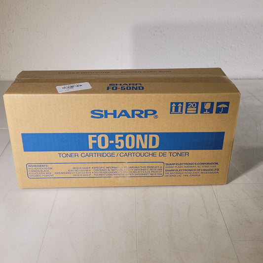 OEM Sharp FO-50ND Black Laser Toner Cartridge Standard Yield of 6000 Pages
