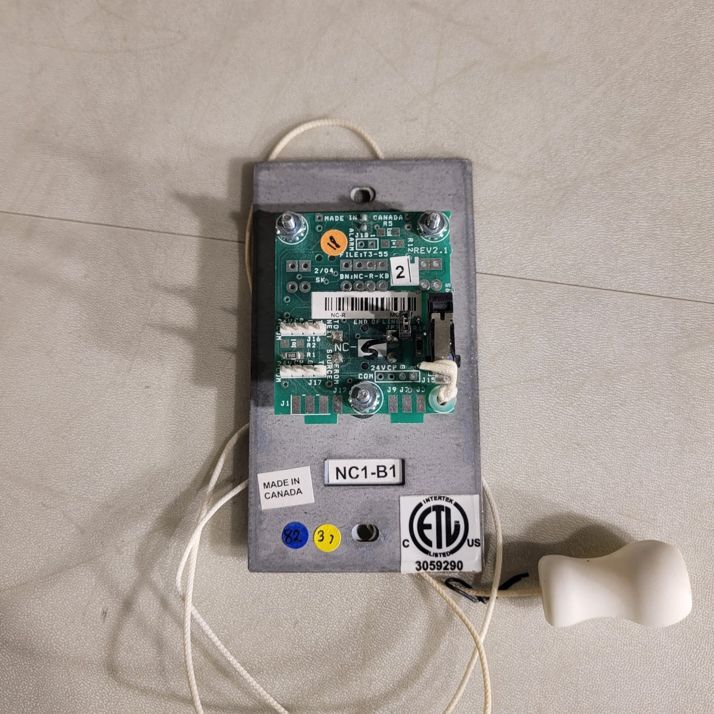 Telecor NC1-B1 Nurse Courier Pull For Help With Cancel Call Button