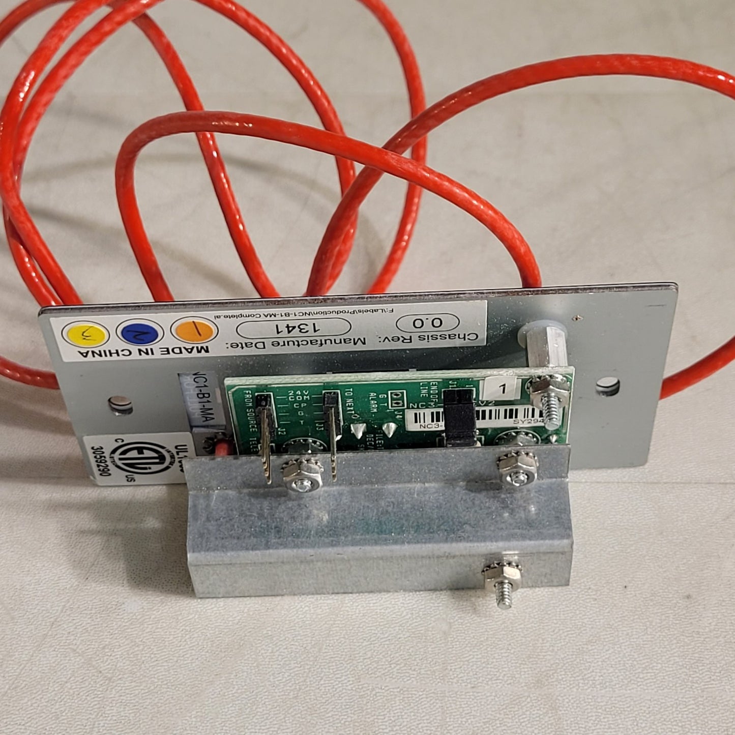 Telecor NC1-B1-MA Nurse Courier Pull For Help Station Blue Wall Plate