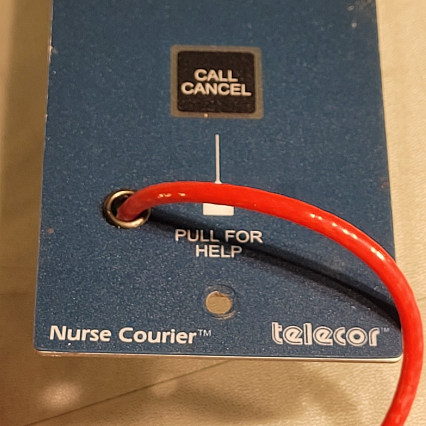 Telecor NC1-B1-MA Nurse Courier Pull For Help Station Blue Wall Plate
