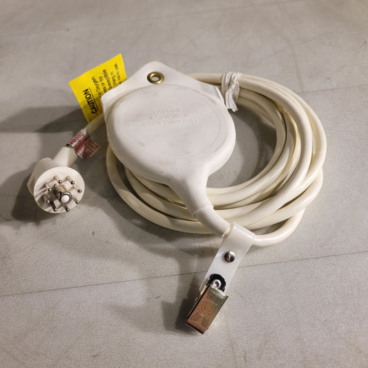 Fisher Berkeley Call Cord 10-Foot Cord 8-Pin Tube Socket Plug with Clip White