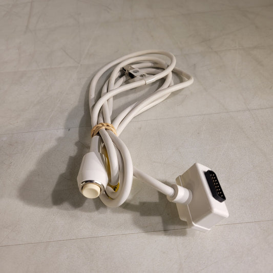 Fisher Berkeley Nurse Call Cord Cord DA-15 Plug with Clip White