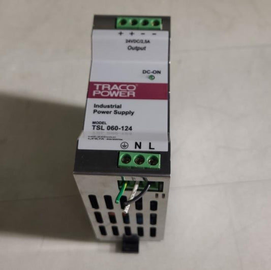 Traco Power Industrial Power Supply TSL060-124 In 100-240VAC 1.3A Out 24VDC 2.5A