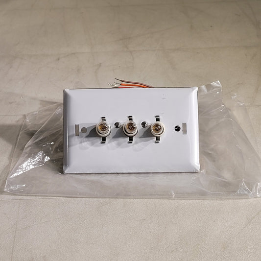 Fisher Berkeley HZO-30 3 Light Call Light B02766-31 Rev F Stainless Steel Plate