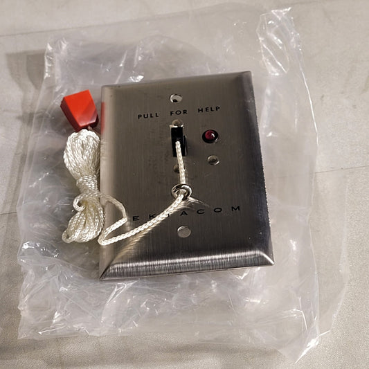 Ektacom HVB-110 Pull To Call Nurse Switch Stainless Steel Plate B02831-01 Rev D