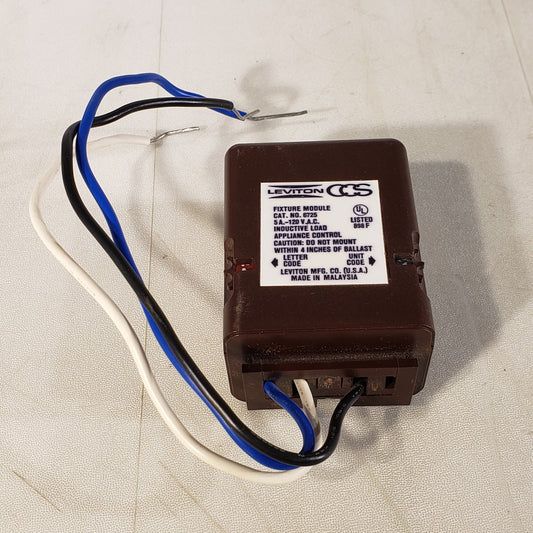 Leviton 6725 Fixture Module 5A-120VAC Inductive Load Appliance Control