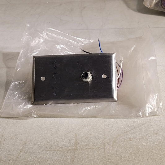Ektacom CB-5 Black Signaling Push Button Stainless Steel Plate Fisher Berkeley
