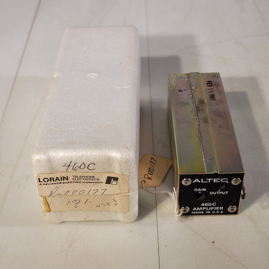 Altec 460C Amplifier Gain and Output Jack 11-pin Tube Socket Lansing