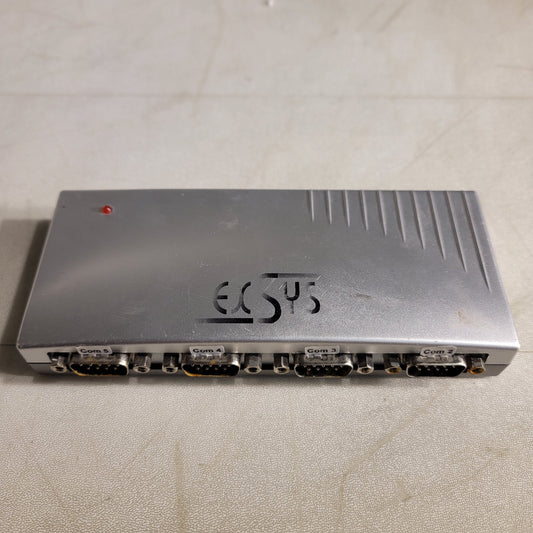 EXSYS USB-to-Serial Adapter Converter 4-port RS232 USB-B 2.0 5VDC Power Supply