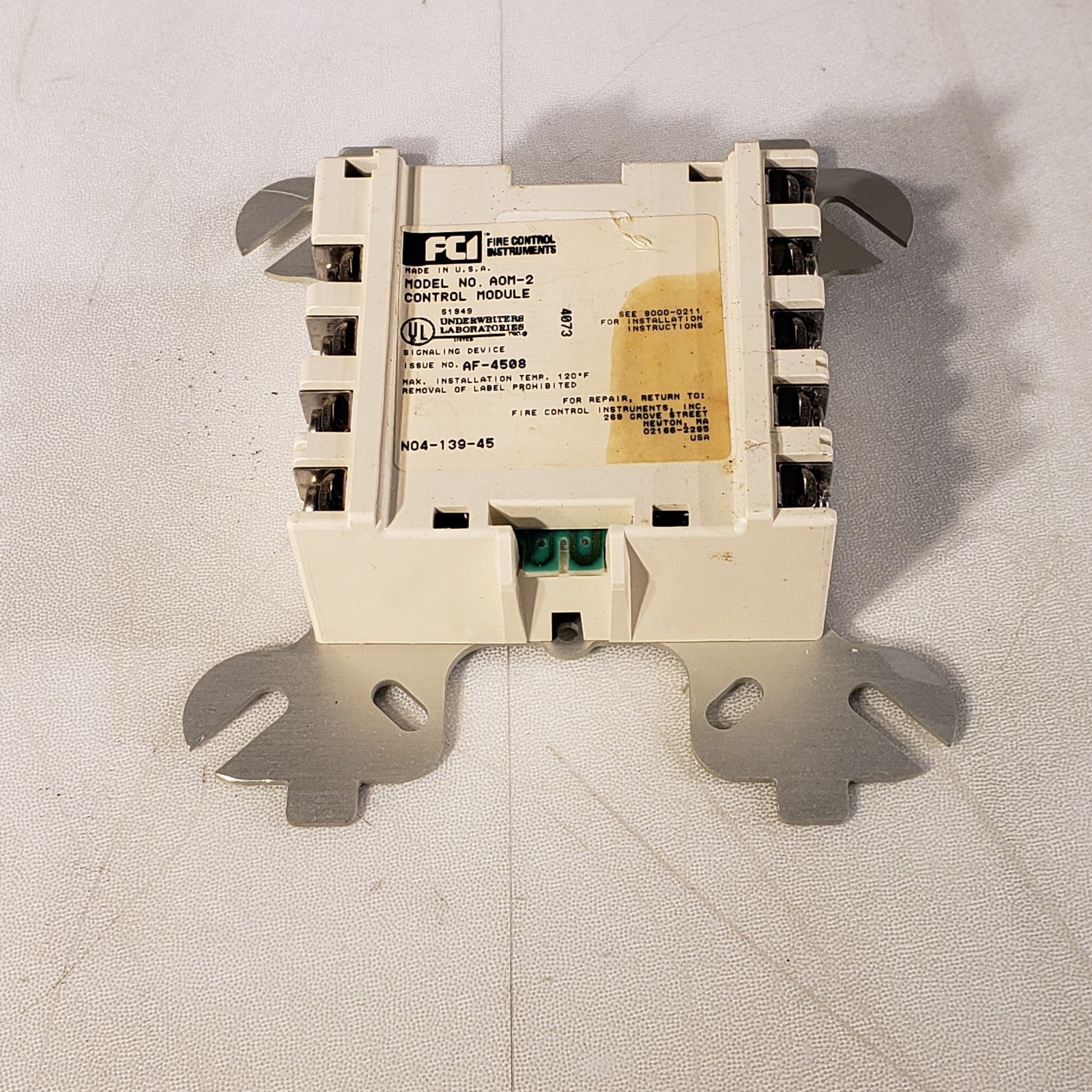 Gamewell FCI AOM-2 Control Module AOM 2 Fire Alarm Box – Lab ...