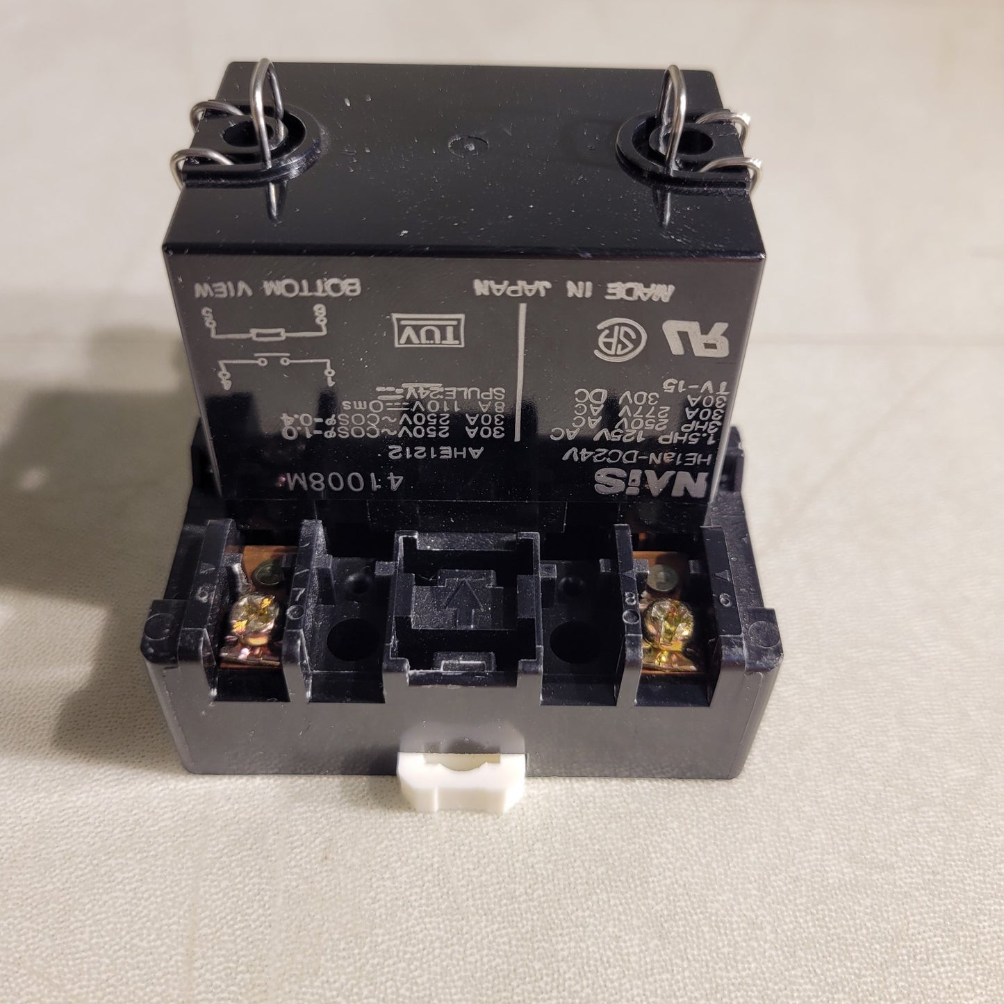 Nais HE1aN-DC24V Relay JH1-SF AR58102 Rail Mount 30A 277VAC/30VDC