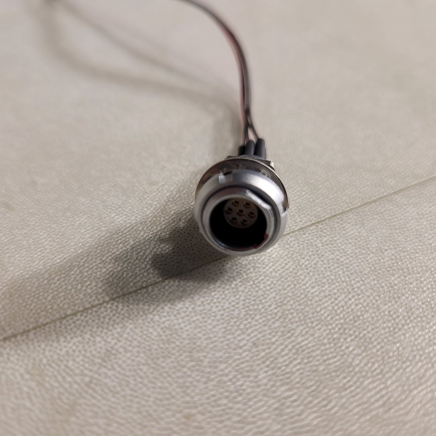 Lemo ECG.0B Cable 7pin Connector, 5-Wire 16in Breakout Cable