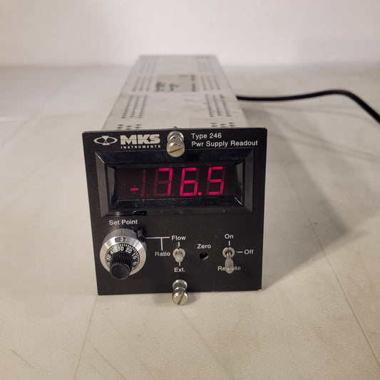 MKS 246C Single Channel Mass Flow Controller MFC Power Supply + Readout