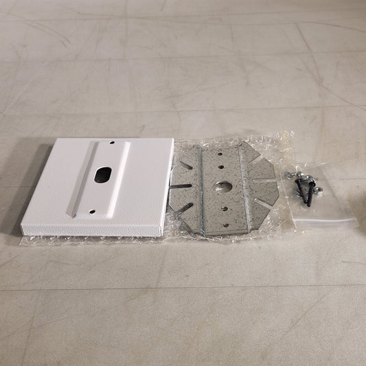 White Face Plate Mounting Plate Steel With Slot Telecor