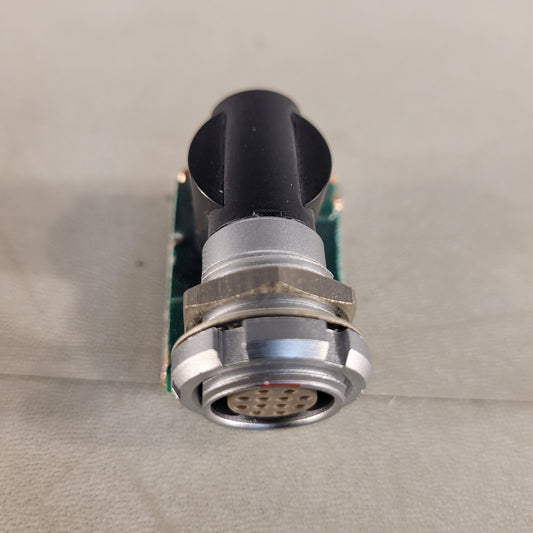 Lemo ECG.2B Right Angle Mount 12-pin Connector Soldered On Pcb