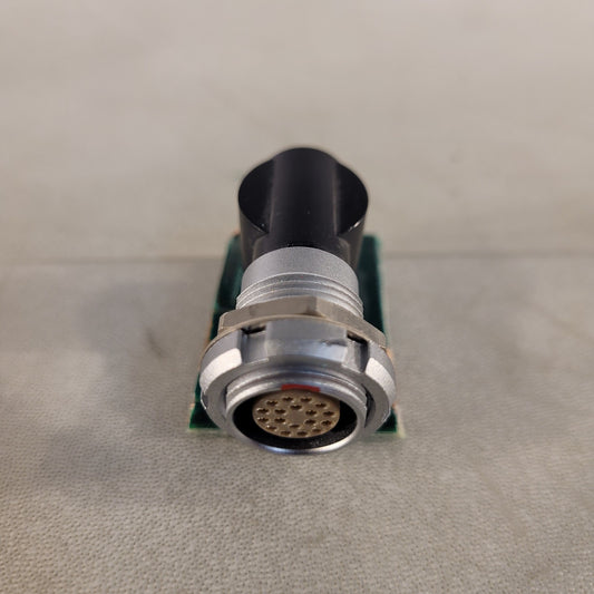 Lemo ECG.2B 18-pin Right Angle Mounted Connector Soldered On PCB