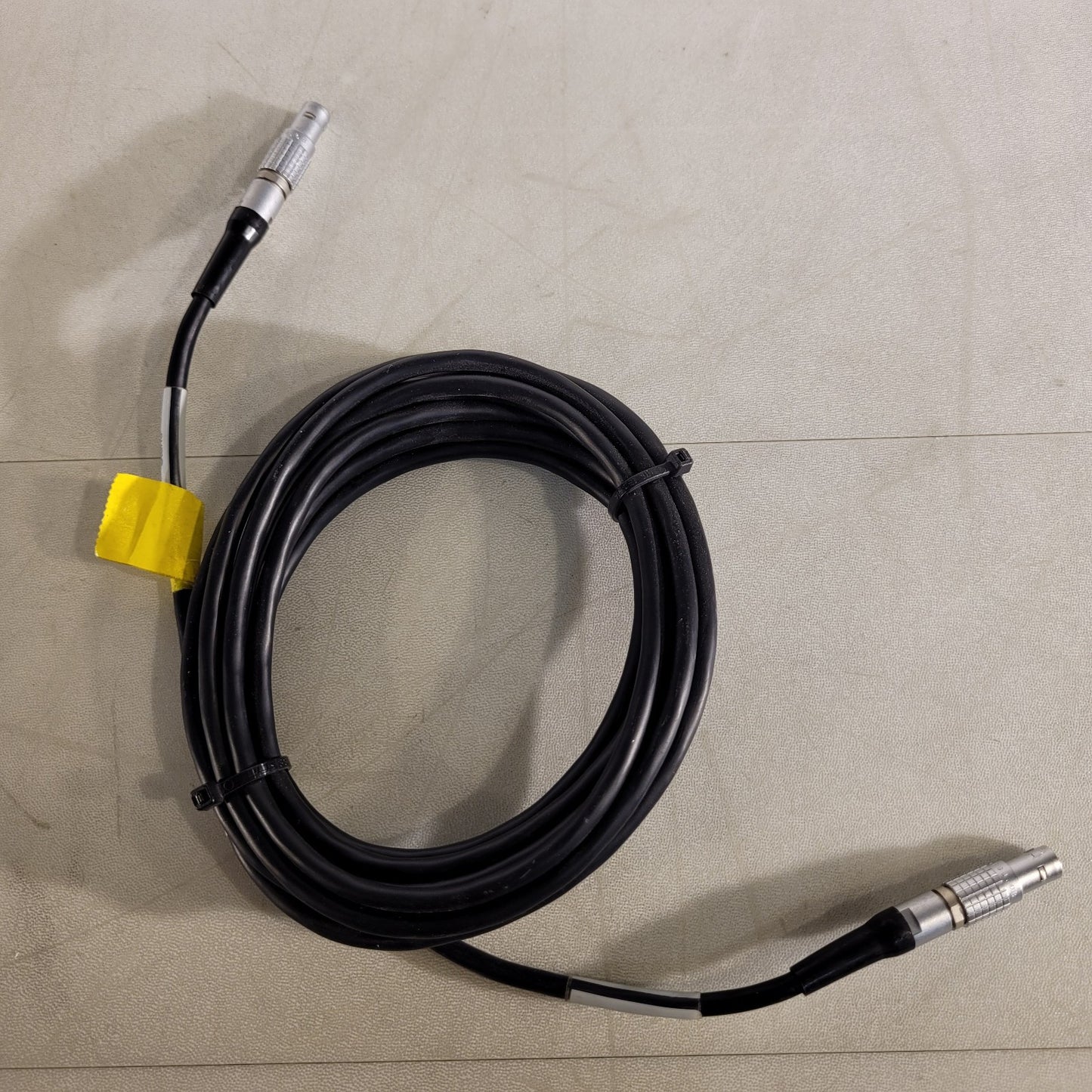 Lemo FGJ.0B Connector 9-Pin 10ft Long Cable Circular Pull Collar Male To Female