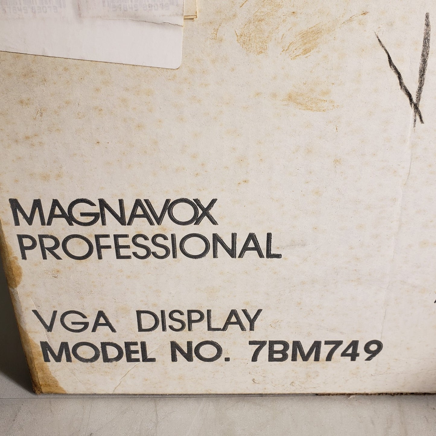 Vintage Magnavox 7BM749 VGA Monochrome Monitor 14" w Swivel Base NEW IN BOX 1997