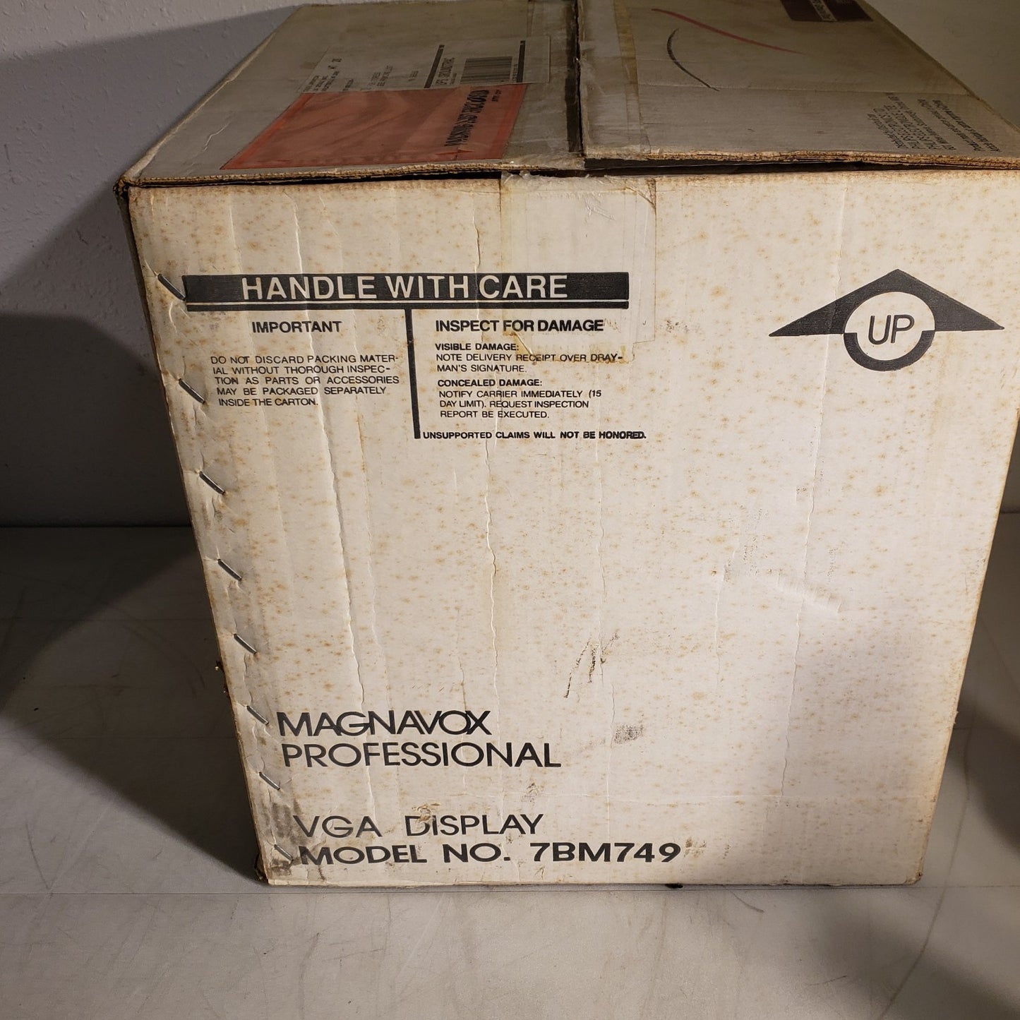 Vintage Magnavox 7BM749 VGA Monochrome Monitor 14" w Swivel Base NEW IN BOX 1997