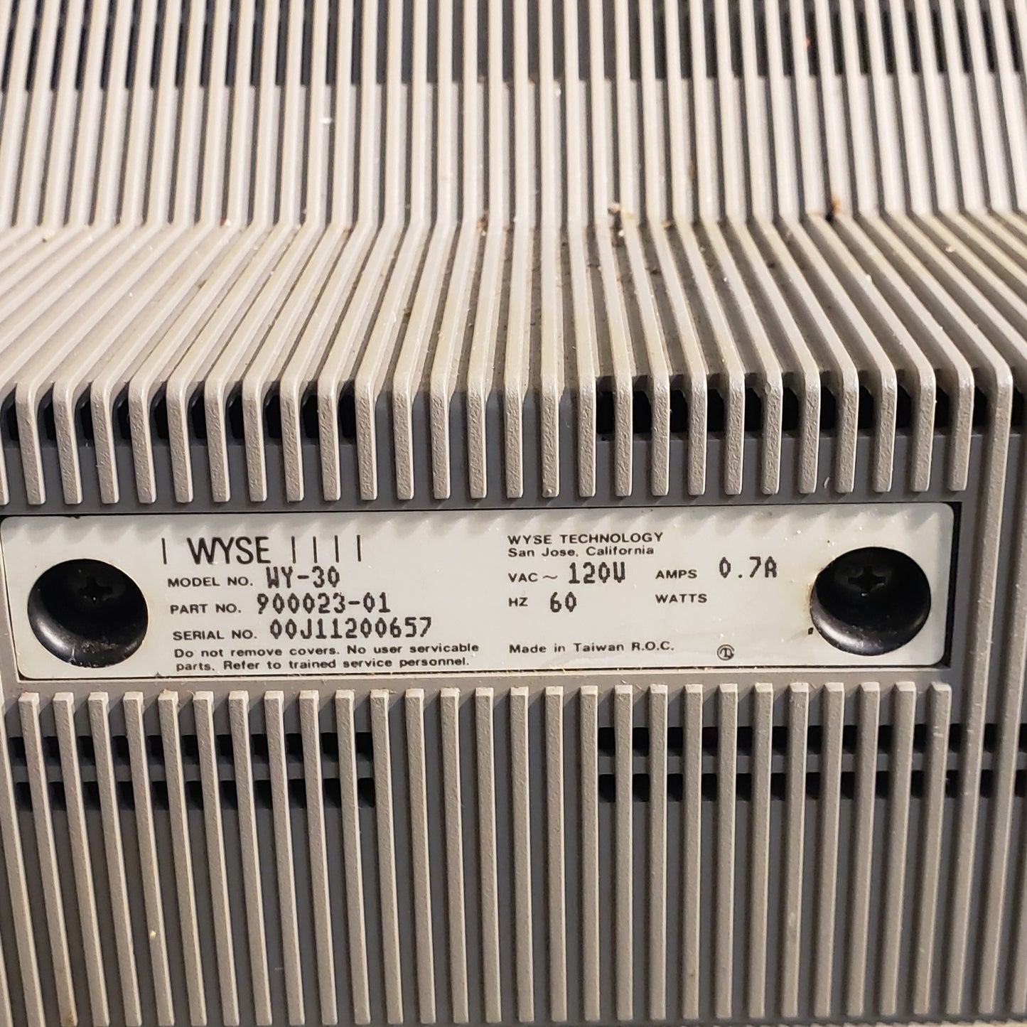 Vintage FCI Wyse Technology WY-30 Monitor 1985 Computer Terminal CRT